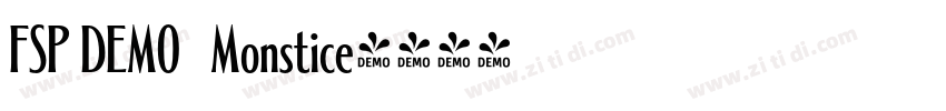 FSP DEMO   Monstice字体转换